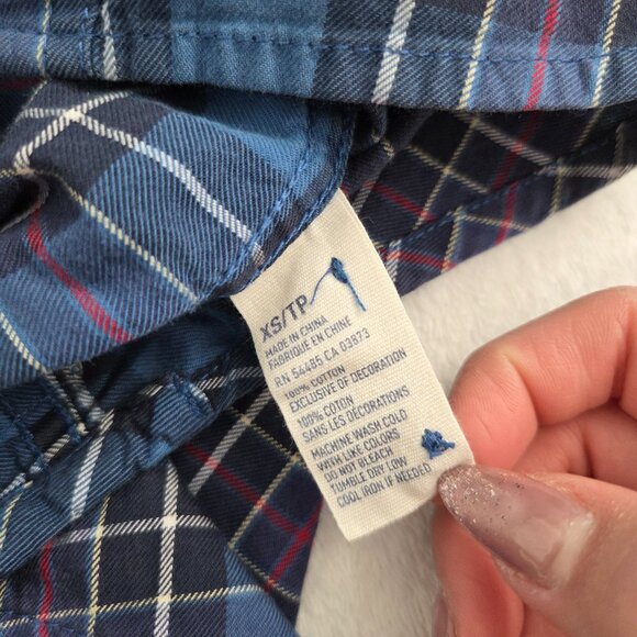 American Eagle Blue Plaid Button Down Shirt Men’s XS Grunge Indie Tumblr 2010s - Picture 12 of 13